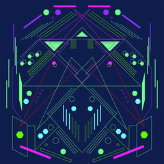 the geometry background vector illustration