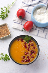 soup garlic spoon cooking vegetable