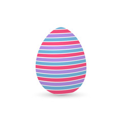 Isolated decorated easter eggs