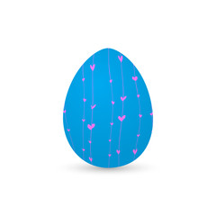 Isolated decorated easter eggs