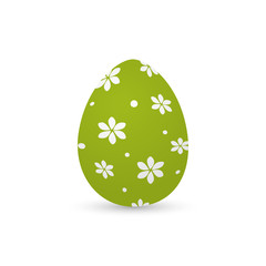 Isolated decorated easter eggs