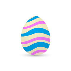 Isolated decorated easter eggs