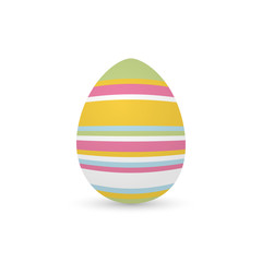 Isolated decorated easter eggs