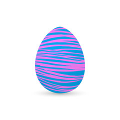 Isolated decorated easter eggs