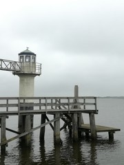 Fototapeta na wymiar lighthouse on pier