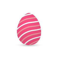 Isolated decorated easter eggs