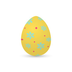 Isolated decorated easter eggs