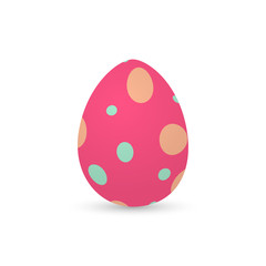 Isolated decorated easter eggs