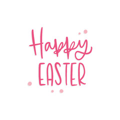 Typography of happy easter