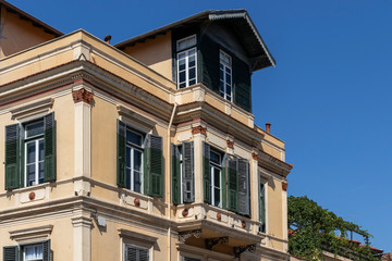 Typical street in city of Thessaloniki, Greece