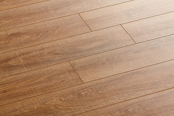 Wooden natural texture. New parquet blank. Wooden laminate floor boards background image. Home decor.