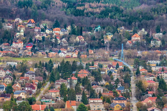 View Of Dobrichovice City In Czech Republic