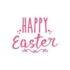 Typography of happy easter