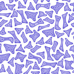 Abstract seamless purple pattern on a white background. Modern gift card background, wall poster, poster template, landing page, book cover, banners, social media posts. Vector illustration.