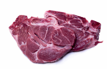 Fresh meat on a white background