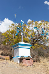 Naklejka premium Religious Shrine In The San Juan Cosala Mountain Range of Central Mexico.