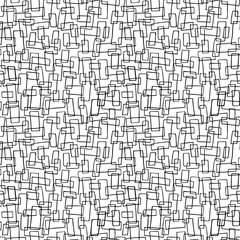 Black and whitevpattern with hand drawn rectangles