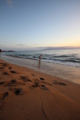 Skim boarding in Hawaii