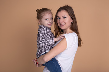 Mother's day. Mother and daughter are having fun