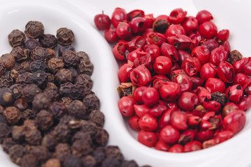 Red and black pepper