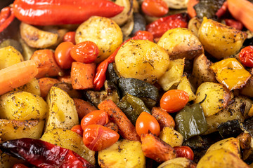 roasted vegetables - a healthy and tasty traditional dish