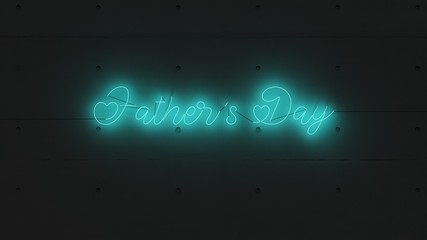 Father´s day neón celeste.