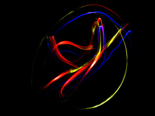 light painting rocking-chair