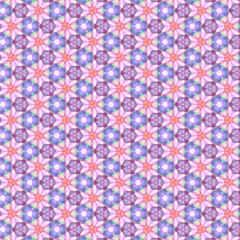 Abstract kaleidoscope background. Ornament for website, corporate style, fashion design and house interior design, as well for hand crafts and DIY. Endless texture.