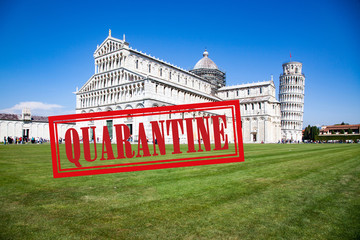 coronavirus global fight Italy quarantine - COVID-19 - travel ban, quarantine, Pisa