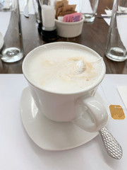Chai Latte on a Saucer