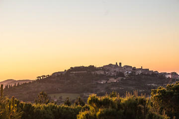Old town in the top of mountain
