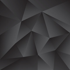 Obraz premium Dark gray abstract triangles paint background