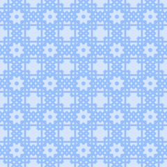 seamless blue floral pattern and blue background, perfect for patern, wallpaper, texture,decoration, ornament, ilustration, ppt, instagram, batik concept.