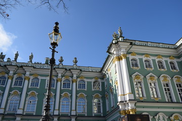 Fototapeta na wymiar Palace, historical building, facade of the Palace