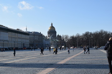 Palace square surrounded by palaces