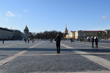 Palace square surrounded by palaces