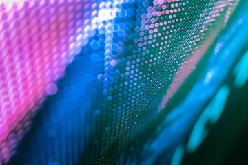 CloseUp LED blurred screen. LED soft focus background. abstract background ideal for design.
