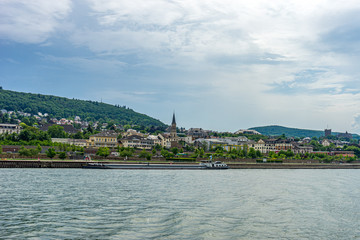Naklejka premium Germany, Rhine Romantic Cruise, a large body of water