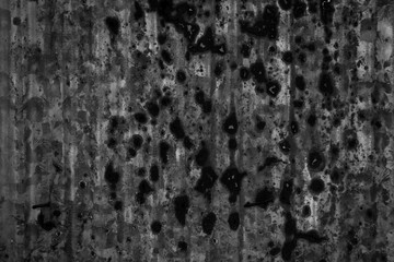 Fototapeta premium Black and white zinc wall background and texture