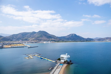 Landscape of the seto inland sea(tsuda,sanuki city),Kagawa,Shikoku,Japan