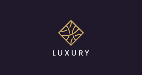 Simple Luxury logo sign vector design.