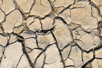 cracked land show the coming dry season to earth