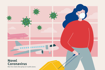 Wear face masks when going out