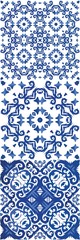 Decorative color ceramic azulejo tiles.