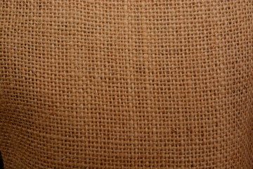 Closeup Texture of Brown sackcloth or burlap texture background.