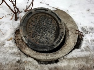 The hatch of the old well