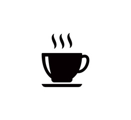 Cup coffee icon vector logo design template