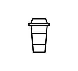 Cup coffee icon vector logo design template