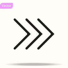 Arrow Icon. isolated perfect pixel with flat style in white background for UI, app, web site, logo. Vector illustration.