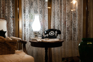 old telephone in the room